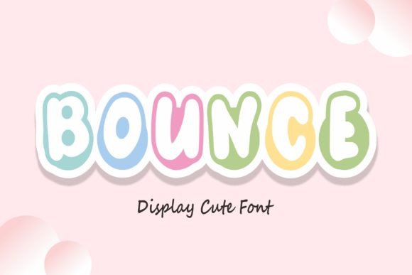Bounce: A Fun and Quirky Display Font for Creative Projects