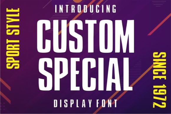 Custom Special: Sharp Display Font for Bold Projects
