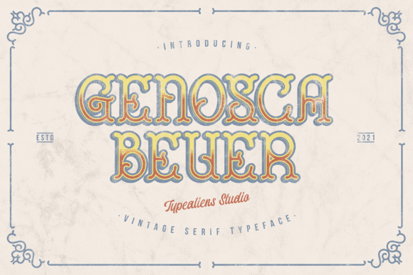Discover the Bold Character of the Genosca Beuer Font