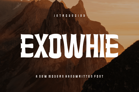 Exowhie: A Bold Modern Font for Authentic Design