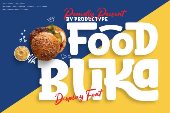 Food Buka: A Bold Display Font for Flavorful Branding
