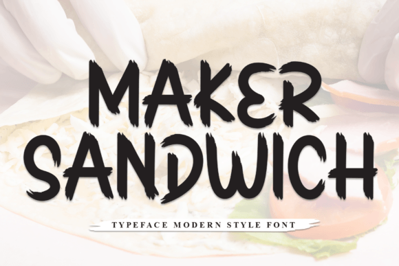 Maker Sandwich: A Quirky Display Font for Creative Projects