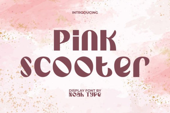 Pink Scooter: A Modern Display Font for Bold Designs