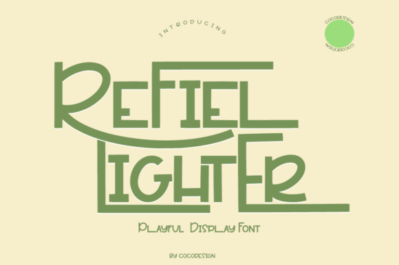 Refiel Lighter: A Display Font for Joyful Branding