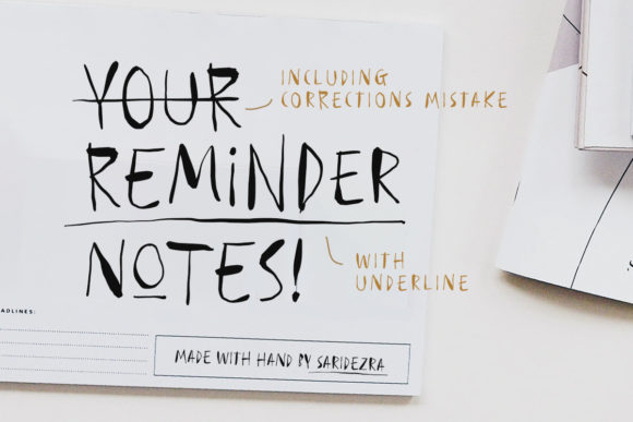 Reminder Notes: A Cool, Quirky, and Readable Display Font