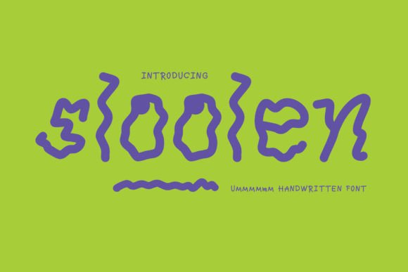 Sloolen: A Fun and Quirky Display Font for Creative Projects