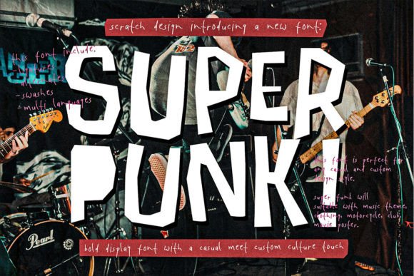 Super Punk: The Bold Display Font for Custom Culture