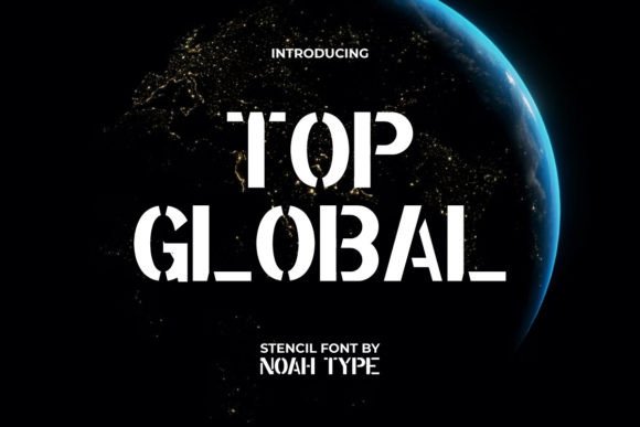 Top Global: A Bold Military Display Font