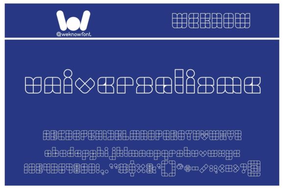 Universalisme: A Techno Display Font for Modern Design