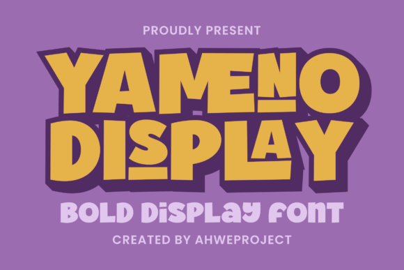 Yameno: A Bold Display Font for Fun Designs